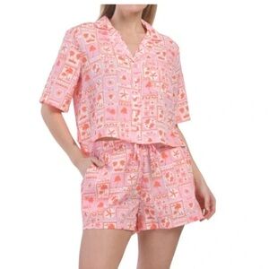 Sigrid Olsen Pink and Orange Patterned Fabric